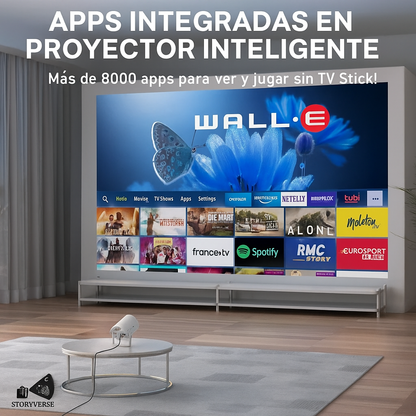 Proyector StoryVerse, WiFi 6 5G, Bluetooth 5.0, compatible con 4K, 1080p y Full HD - PROMOCIÓN